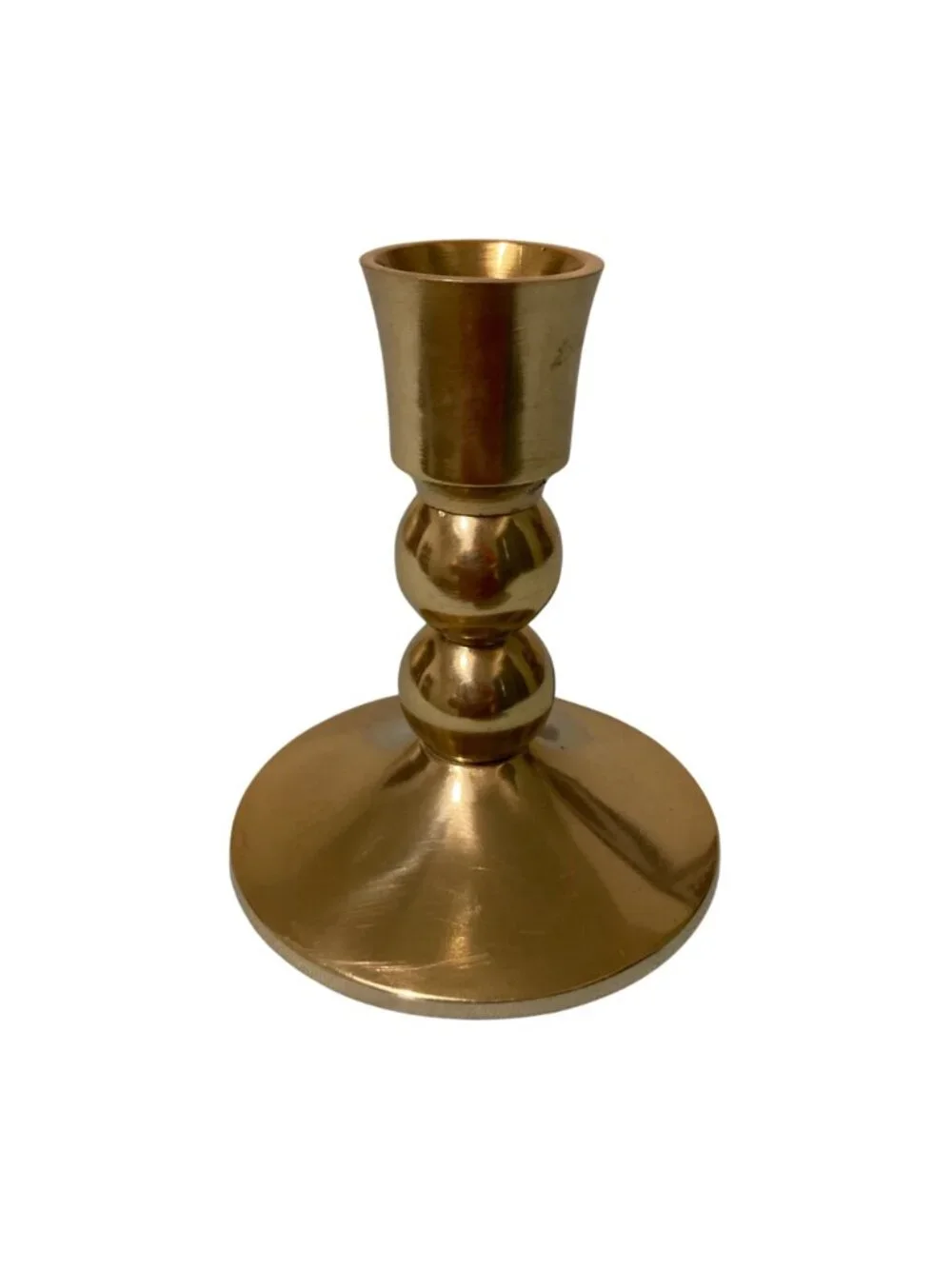 Anthropologie Single Brass Candle Holder